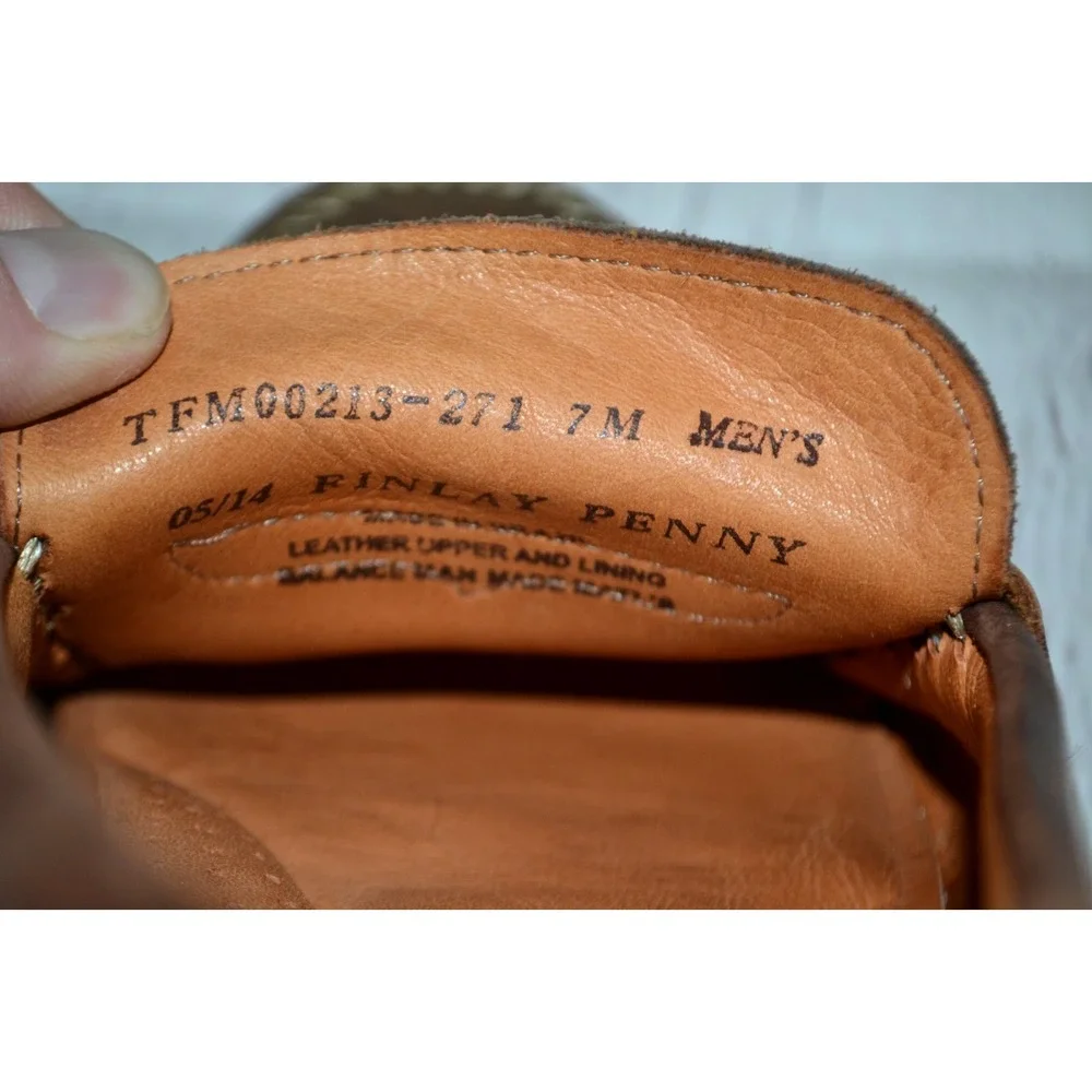 TOMMY BAHAMA Men's Finlay Penny Loafer‎ - Suede Leather SIZE 7 Olive Green Brown